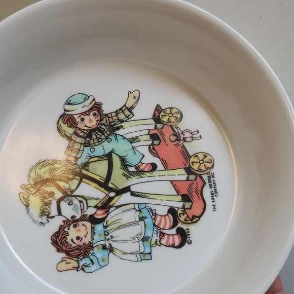 Vintage Raggedy Ann and Andy Dishes Cup & Bowl Set of 3 - Picture 6 of 15